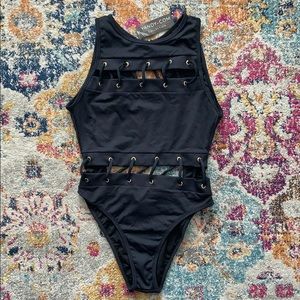 Black One-Piece Swimsuit